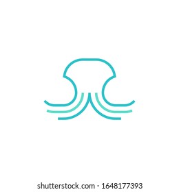 Octopus logo template vector icon design
