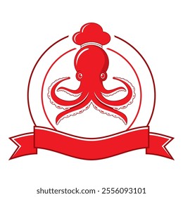 Octopus logo template vector icon design	