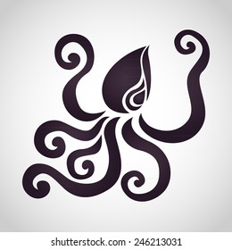 Octopus logo vector