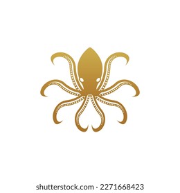 Octopus logo vector design and illustration template