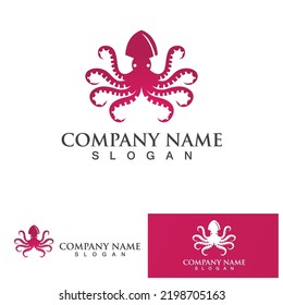 Octopus logo vector design symbol