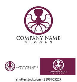 Símbolo de diseño vectorial del logotipo Octopus
