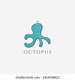 Octopus logo vector. Octopus icon. Octopus illustration