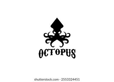 octopus logo vector icon illustration