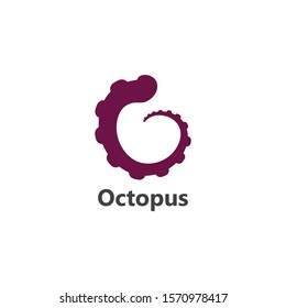 Octopus. Logo. Vector illustration design 