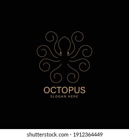 octopus logo vector illustration design