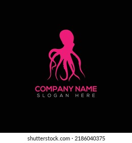 Octopus logo vector illustration design 