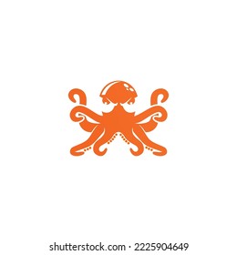 diseño simple del vector del logotipo de octopus