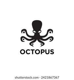 Octopus logo vector simple temlates