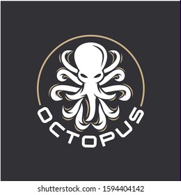 octopus logo vector, template, abstract