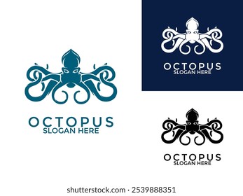 Octopus logo vector template. Octopus logo Design vector illustration
