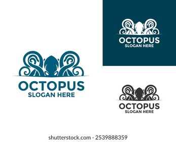Octopus logo vector template. Octopus logo Design vector illustration