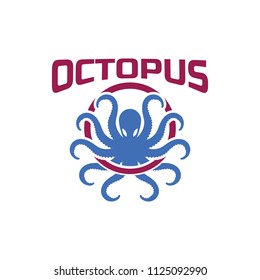 octopus logo for your business, vector illustration