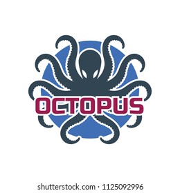 octopus logo for your business, vector illustration