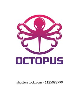 octopus logo for your business, vector illustration