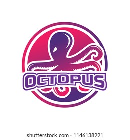 octopus logo for your business, vector illustration