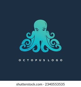 Octopus mascot logo design element for your business