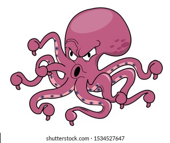 Octopus mock with 8 thumbs down