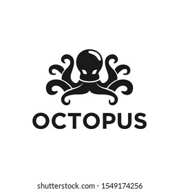 Octopus modern logo design simple minimalist design