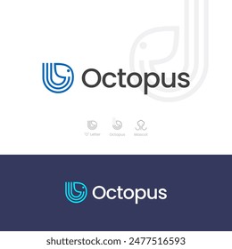 Octopus Modern Logo Digital Company