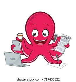 Octopus multitasking