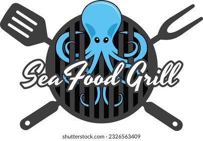 The Octopus on Grill Logo is a captivating emblem showcasing the unique combination of octopus and grilling. With its eye-catching design, it represents a fusion of culinary artistry and marine fascin