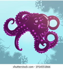 Octopus On The Ocean Floor