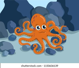Octopus on the seabed