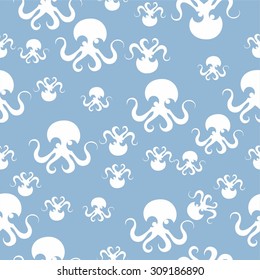Octopus pattern background