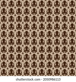 Octopus pattern design, which is great for screens, backdrops, curtains, fabrics, pillowcases, badcovers, covers etc