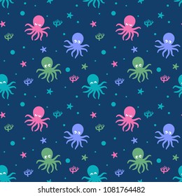 Octopus Pattern Vector Illustration