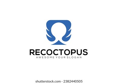 octopus pattern vector template logo design