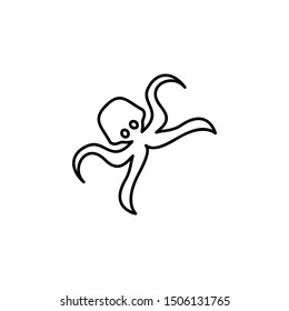 Octopus, pirate icon. Element of pirate thin line icon