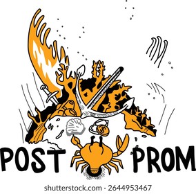 Octopus Post Prom Logo Vector 