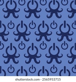 Octopus power pattern background illustration vector design template