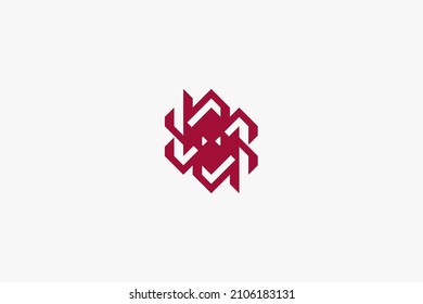 Octopus robot abstract unique logo design