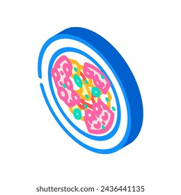 octopus salad sea cuisine isometric icon vector. octopus salad sea cuisine sign. isolated symbol illustration
