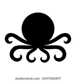 Octopus sea icon. Vector image