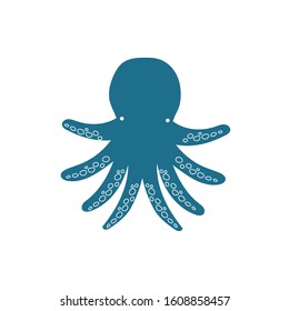 octopus sea life animal isolated icon vector illustration design