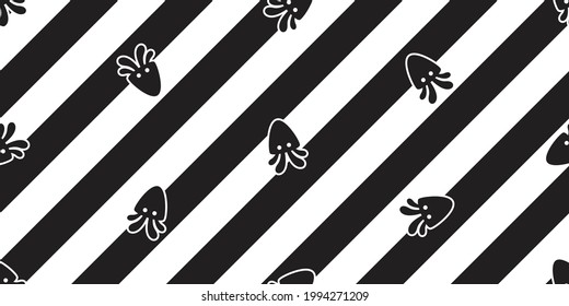 octopus seamless pattern squid vector fish striped salmon tuna shark dolphin doodle icon cartoon ocean sea pet animal repeat wallpaper tile background scarf isolated illustration doodle design