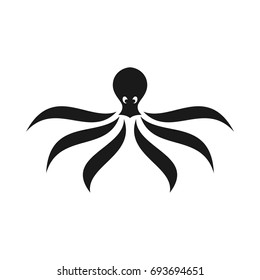 octopus silhouette vector