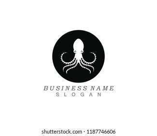 Octopus Silhouette Vector Graphics