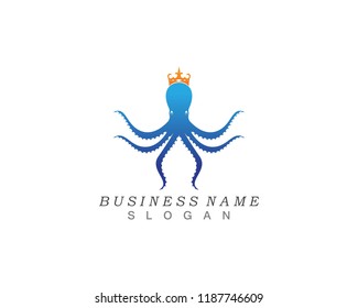 Octopus Silhouette Vector Graphics