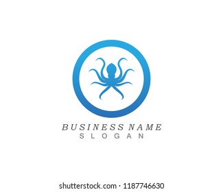 Octopus Silhouette Vector Graphics