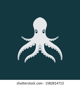 Octopus symbol vector icon illustration design