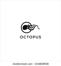 Octopus Symbol Vector Logo Template Design.