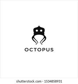 Octopus Symbol Vector Logo Template Design.
