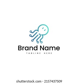 Octopus Tech Logo Template For Your Awesome Business