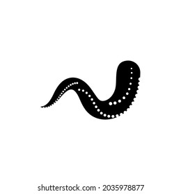 Octopus tentacle icon design illustration template