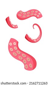 Octopus tentacles Seafood icon. Vector illustration